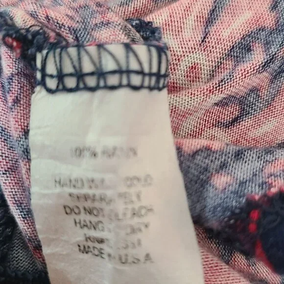 Charlotte Russe Women’s Purple Printed Long Sleeve kimono Size M Boho festival - Picture 10 of 10